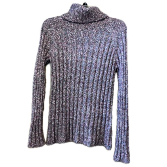 Axcess Multicolor Turtleneck Ribbed Sweater size Medium - Picture 1 of 5